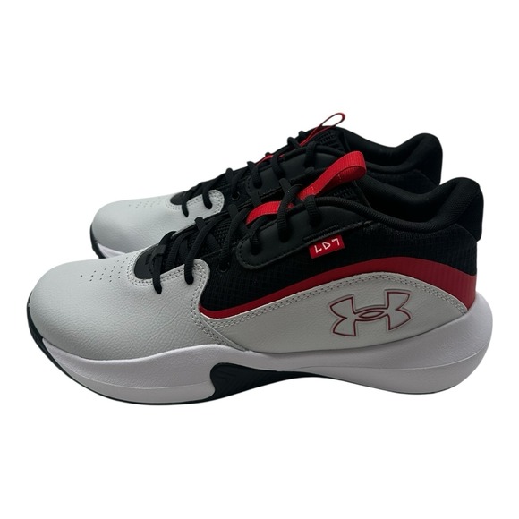Under Armour Lockdown 7 Basketball Shoes Mens 12 Grey Red Sneakers 3028512-100 main image 8